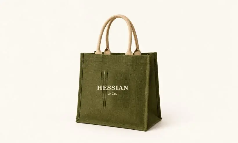 Olive Green Colour Tote – Coloured Jute Bags