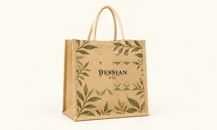 Leaf-Print Shopper